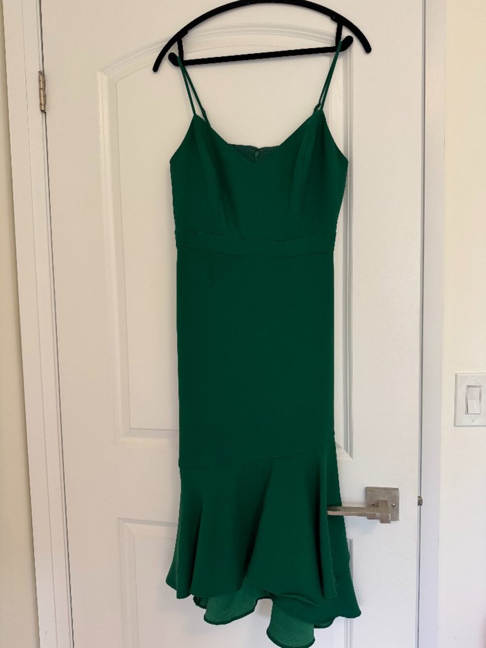 Emerald Green Midi-Length Dress from Banana Republic